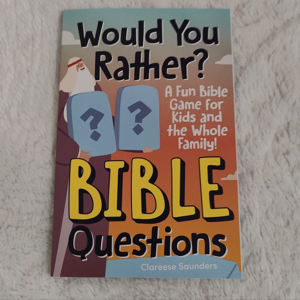 Would You Rather? Bible Questions Family Game 8+ Clareese Saunders New Book